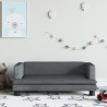 Canapé pour enfants gris foncé 80x45x30 cm velours 