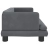 Canapé pour enfants gris foncé 80x45x30 cm velours 