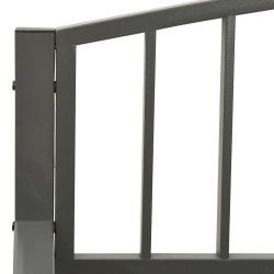 Banc de jardin Gris 120 cm Acier 