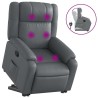 Fauteuil inclinable de massage Gris Similicuir 