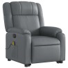 Fauteuil inclinable de massage Gris Similicuir 