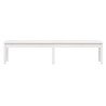 Banc de jardin à 2 places blanc 203,5x44x45 cm bois massif pin 