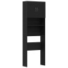Meuble de machine à laver chêne noir 64x24x190 cm 