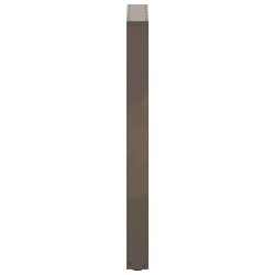 Pieds de table de bar en forme de U, 2 pièces, acier naturel, 40 x (90-91) cm 