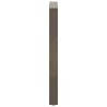 Pieds de table de bar en forme de U, 2 pièces, acier naturel, 40 x (90-91) cm 