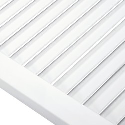 Portes d'armoire à persiennes 4 pcs blanc 69x39,4 cm pin massif 