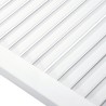 Portes d'armoire à persiennes 4 pcs blanc 69x39,4 cm pin massif 