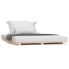 Cadre de lit sans matelas 150x200 cm bois de pin massif 