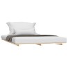 Cadre de lit sans matelas 150x200 cm bois de pin massif 