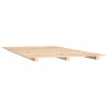 Cadre de lit sans matelas 150x200 cm bois de pin massif 