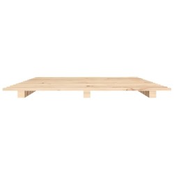 Cadre de lit sans matelas 150x200 cm bois de pin massif 