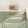 Poignées d'armoire 5 pcs bronze 320 mm acier inoxydable 