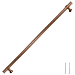 Poignées d'armoire 5 pcs bronze 320 mm acier inoxydable 
