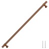 Poignées d'armoire 5 pcs bronze 320 mm acier inoxydable 