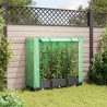Jardinière surélevée avec housse aspect rotin 120x40x123 cm 