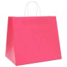 Sacs en papier 50 pcs avec poignées rose 32x22x28 cm 