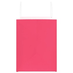 Sacs en papier 50 pcs avec poignées rose 32x22x28 cm 