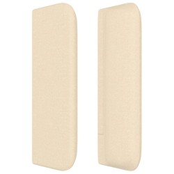 Tête de lit avec oreilles Crème 147x16x78/88 cm Tissu 