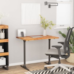 Dessus de bureau 100x60x2,5 cm rectangulaire bois massif acacia 