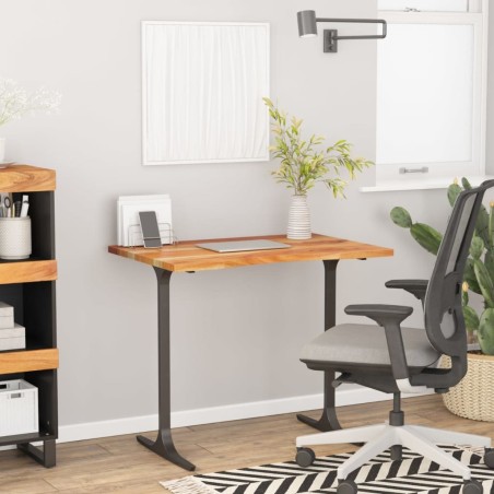 Dessus de bureau 100x60x2,5 cm rectangulaire bois massif acacia 