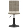 Chaises pivotantes à manger lot de 2 gris clair velours 