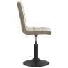 Chaises pivotantes à manger lot de 2 gris clair velours 