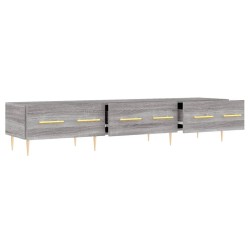 Meuble TV sonoma gris 150x36x30 cm bois d'ingénierie 