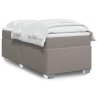 Sommier à lattes de lit avec matelas Taupe 90x190 cm Tissu 