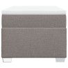 Sommier à lattes de lit avec matelas Taupe 90x190 cm Tissu 