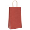 Sacs en papier 50 pcs avec poignées rouge 21x11x36 cm 