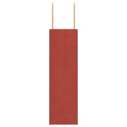 Sacs en papier 50 pcs avec poignées rouge 21x11x36 cm 