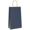 Sacs en papier 50 pcs avec poignées bleu 21x11x36 cm 