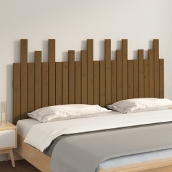Tête de lit murale Marron miel 159,5x3x80 cm Bois massif de pin 