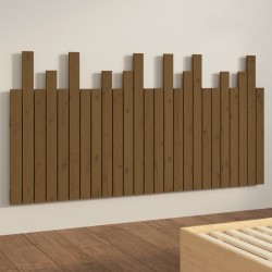 Tête de lit murale Marron miel 159,5x3x80 cm Bois massif de pin 