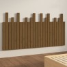 Tête de lit murale Marron miel 159,5x3x80 cm Bois massif de pin 