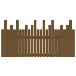 Tête de lit murale Marron miel 159,5x3x80 cm Bois massif de pin 