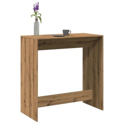 Table de bar chêne artisanal 102x50x103,5 cm bois d'ingénierie 
