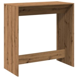 Table de bar chêne artisanal 102x50x103,5 cm bois d'ingénierie 
