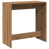 Table de bar chêne artisanal 102x50x103,5 cm bois d'ingénierie 