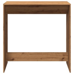 Table de bar chêne artisanal 102x50x103,5 cm bois d'ingénierie 