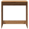 Table de bar chêne artisanal 102x50x103,5 cm bois d'ingénierie 