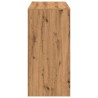 Table de bar chêne artisanal 102x50x103,5 cm bois d'ingénierie 