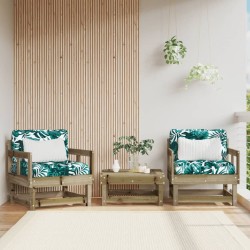 Chaises de jardin lot de 2 bois de pin imprégné 