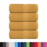 Serviettes d'invité 4 pcs doré 30x50 cm 360 g/m² 100% coton 