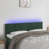 Tête de lit à LED Vert foncé 144x5x78/88 cm Velours 