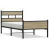 Cadre de lit sans matelas chêne sonoma 107x200 cm 