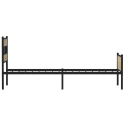 Cadre de lit sans matelas chêne sonoma 107x200 cm 