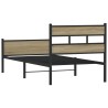 Cadre de lit sans matelas chêne sonoma 107x200 cm 