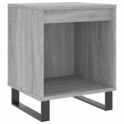 Table de chevet sonoma gris 40x35x50 cm bois d’ingénierie 