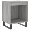 Table de chevet sonoma gris 40x35x50 cm bois d’ingénierie 